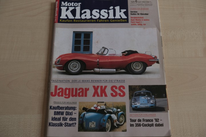 Deckblatt Motor Klassik (06/1992)